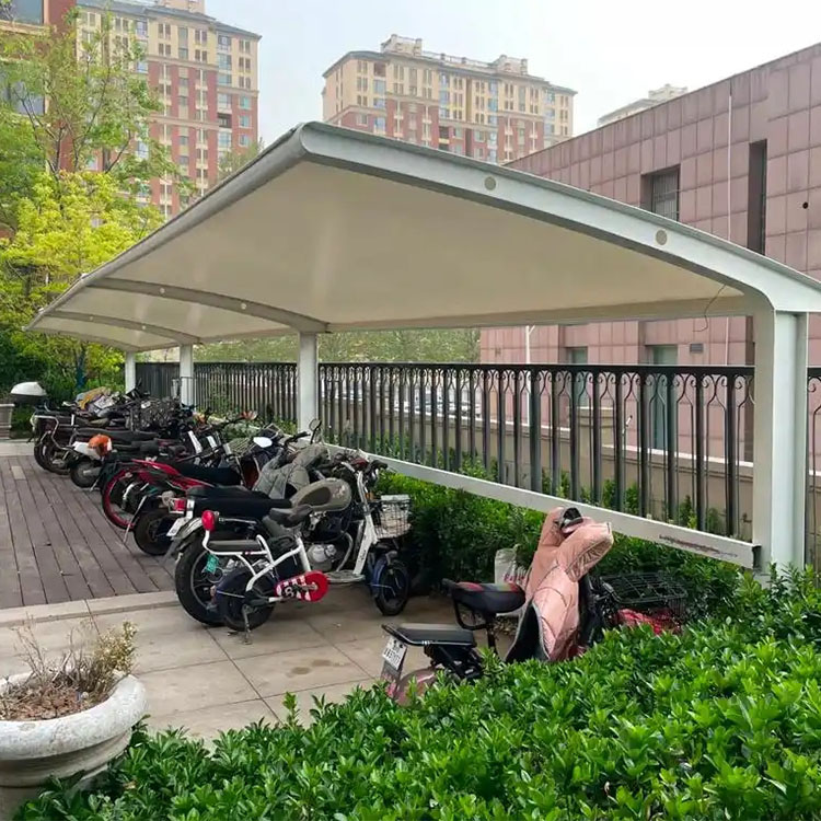 正定县膜结构电动车棚